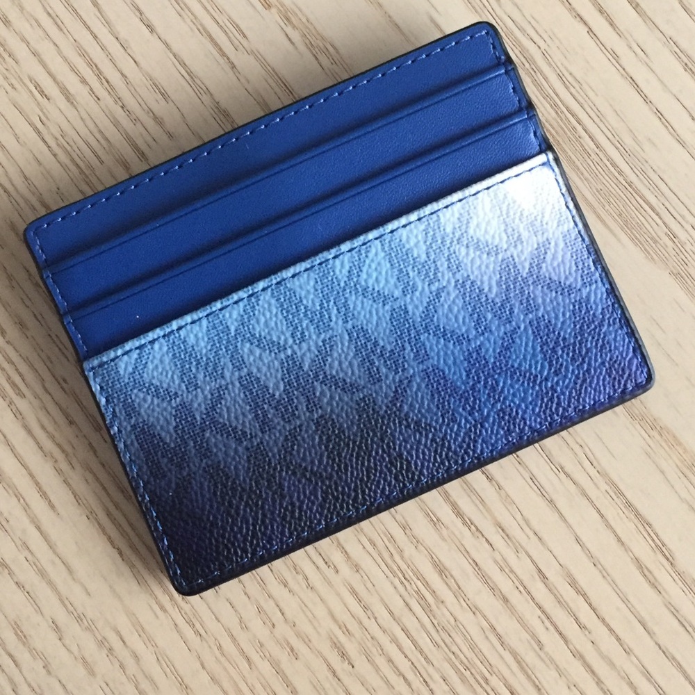 Michael Kors Cooper Galaxy Blue Multi Card Holder - Picture 3 of 8